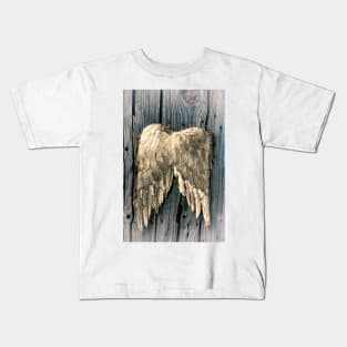 Golden Angel Wings Kids T-Shirt